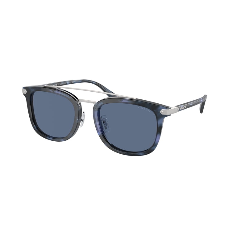 Sunglasses Coach HC 8382 575480 Cl913 Blue Tortoise Solid  display picture 1