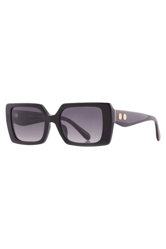Grey Gradient Rectangular Ladies Sunglasses HC8409U 50023C 53