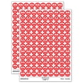 thumbnail image 1 of Sunglasses Cool Smile Happy Emoticon 200+ Round Stickers - Red - Matte Finish - 0.50" Size, 1 of 3
