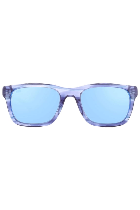 TYBEE Blue Mirror Polarized Glass Square Men's Sunglasses 6S2003 200319 52