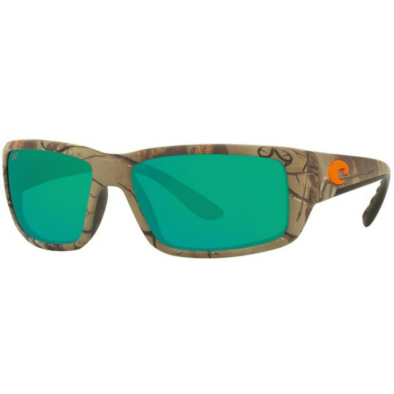 costa del mar tf fantail mossy oak square sunglasses green lens