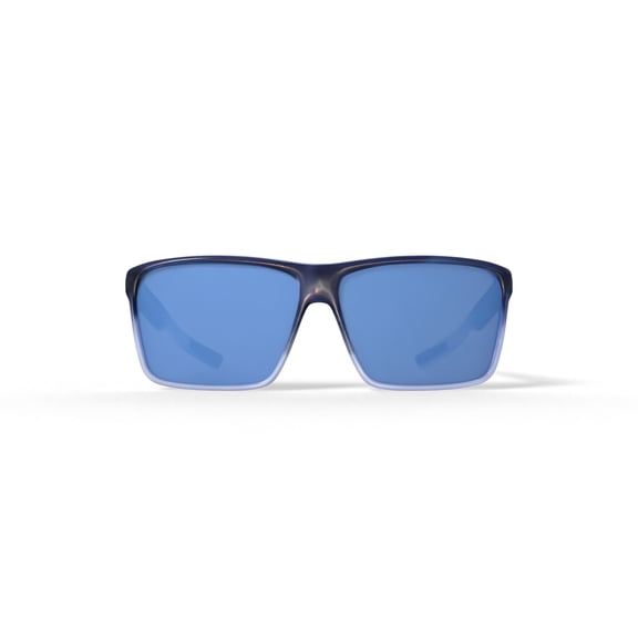 Costa Del Mar Rincon Sunglasses, Size 63 Matte Deep Blue Fade with Blue Mirror Polarized Glass 580G Lenses