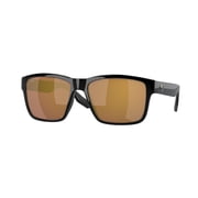 Costa Del Mar Sunglasses for Men - Paunch Mens Polarized Sunglasses - Fishing, Boating & Beach UV Protection - Size 57 - Black/Gold Mirror 580G