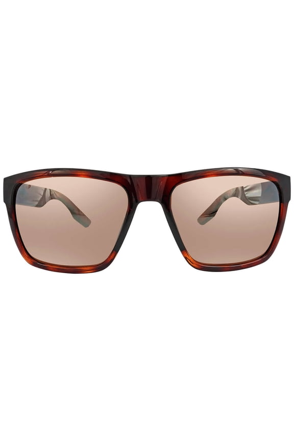 Paunch XL Copper Silver Mirror Polarized Polycarbonate Square Sunglasses 6S9050 905007 59