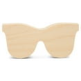 thumbnail image 1 of Sunglasses Cutout 4-inch, 1/2 inch Thick, Pack of 100 Unpainted Wood Cutouts for Crafts & Summer Tiered Tray Decor Set, by Woodpeckers, 1 of 8