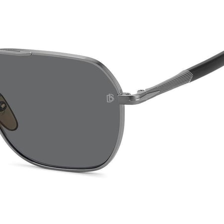 David Beckham DB 1128/G/S 0V81M9 59mm Aviator Sunglasses Men's Ruthenium Black