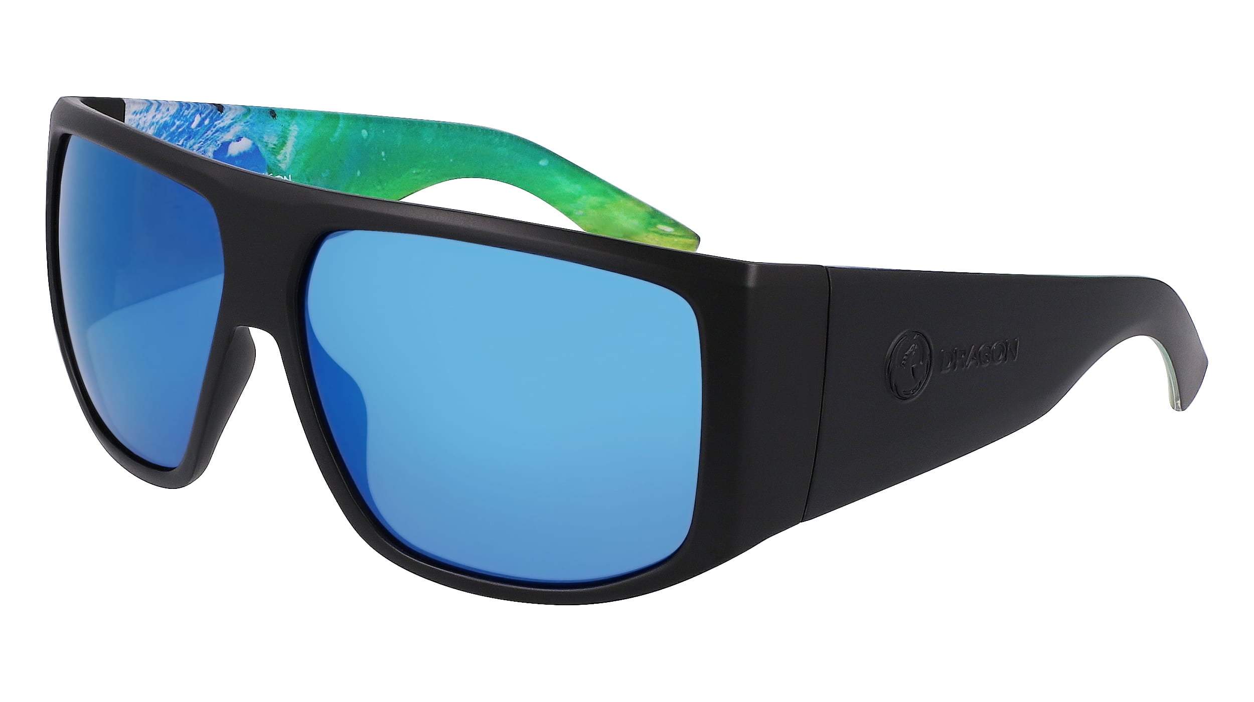 Sunglasses DRAGON DR FIN LL CLARK LITTLE POLAR 007 M Blk/Clrk Litt/Ll Blu Ion Po