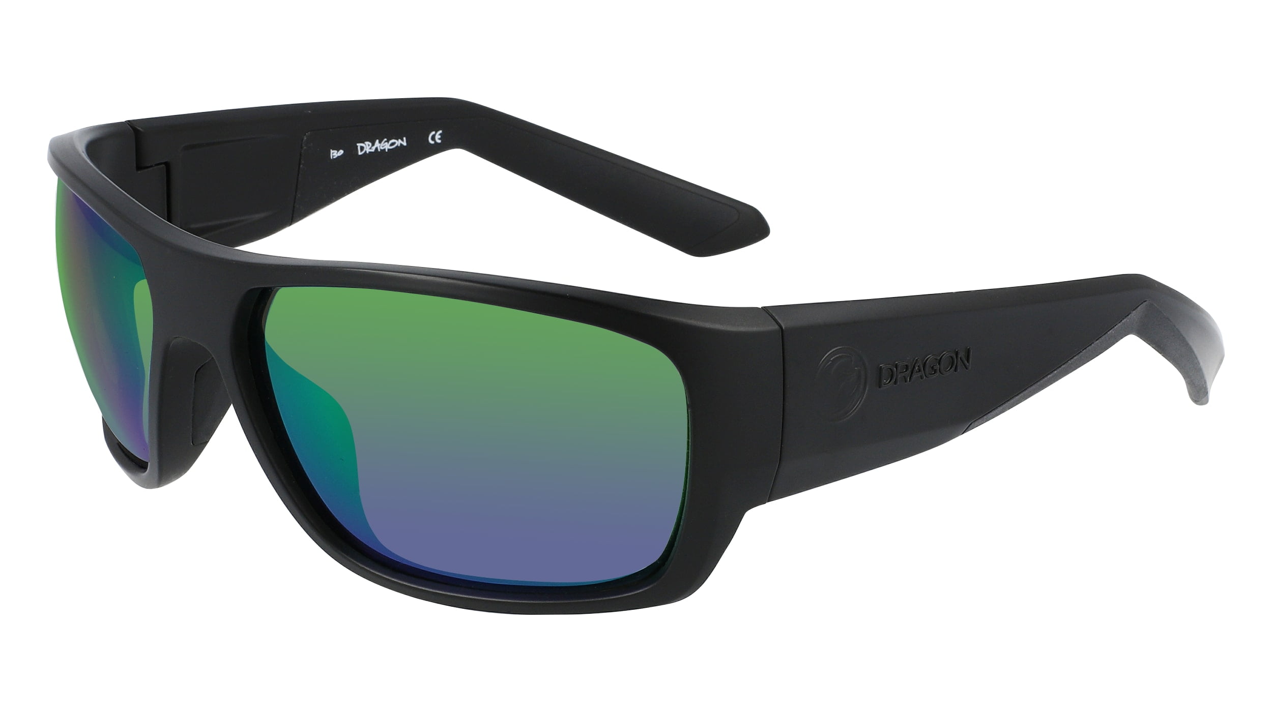 Dragon Alliance Flare H2O Floatable Polarized Men's Matte Black Sport Wrap Sunglasses - DRFLARELLH2OPOLA-045