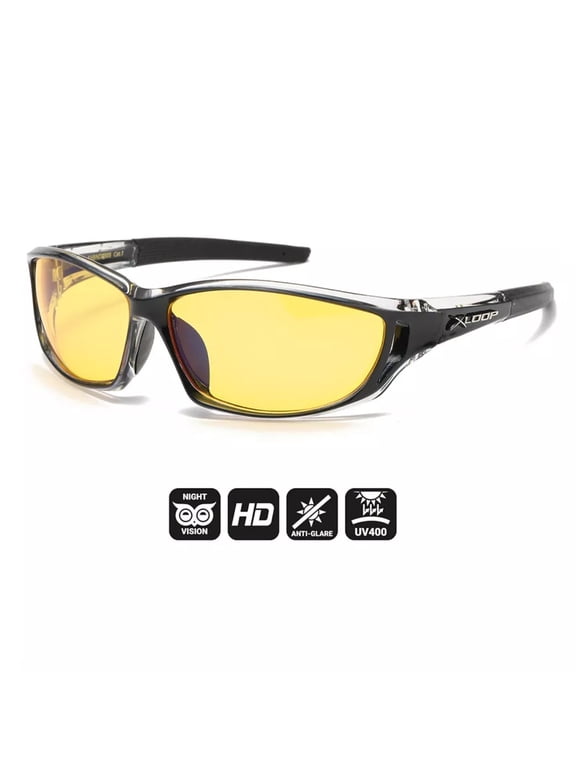 Sunglasses Day Night HD Vision Sport Sunglasses Wrap Around Driving UV400 Glasses Eyewear