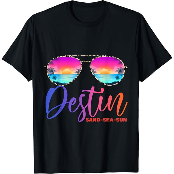 Sunglasses Destin Florida Beach Vacation Matching Family T-Shirt mens t shirt,black,women,funny,misfits,men,journey