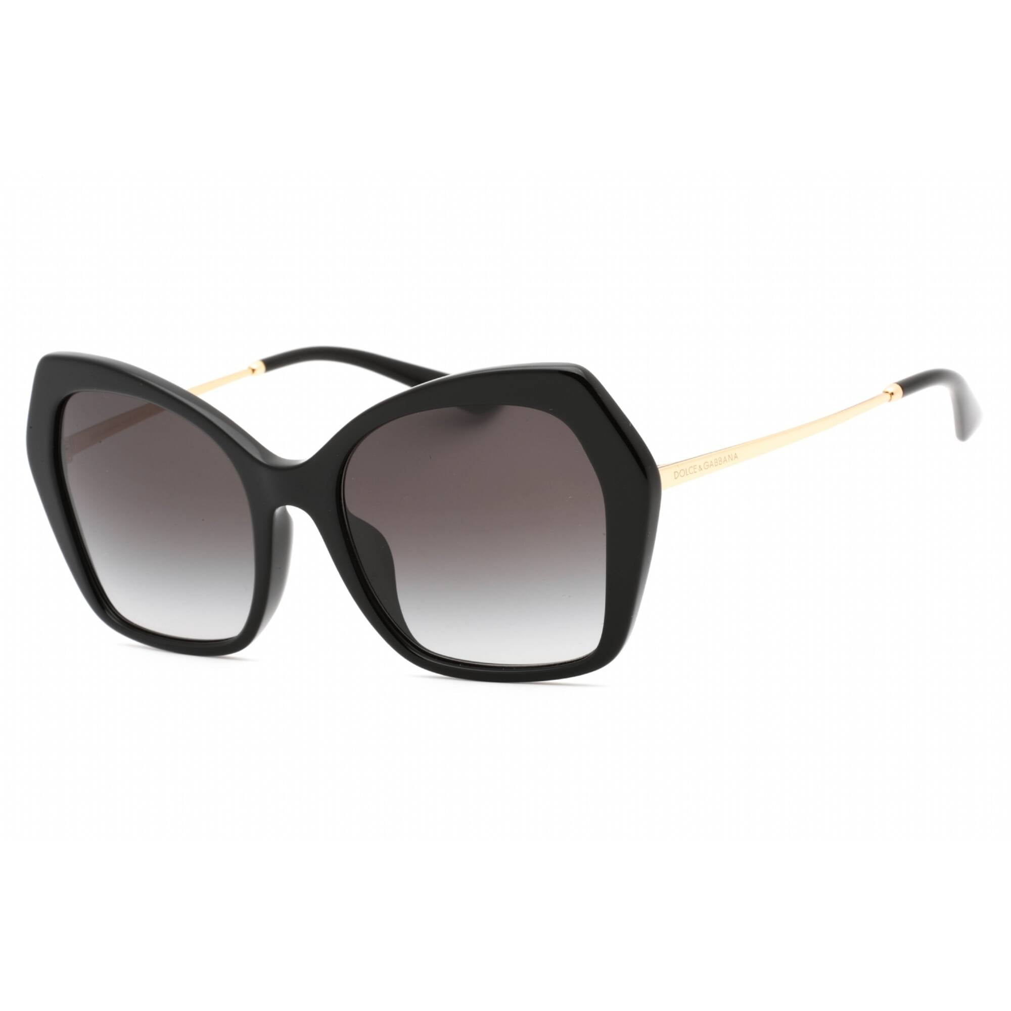 Dolce & Gabbana DG4399 Oversized Square Black-Gold/Gray Gradient Sunglasses 55mm Amazon.com: Dolce & Gabbana Women main image 2