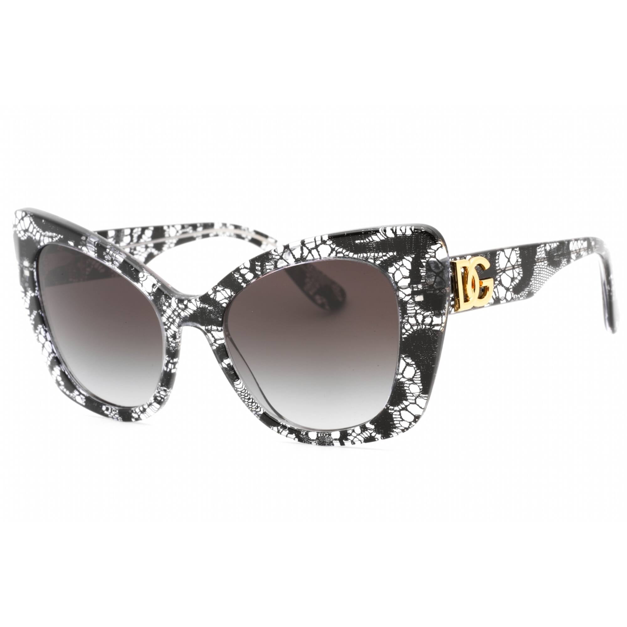 DOLCE & GABBANA DG4405 32878G Black Lace Grey Gradient 53 mm