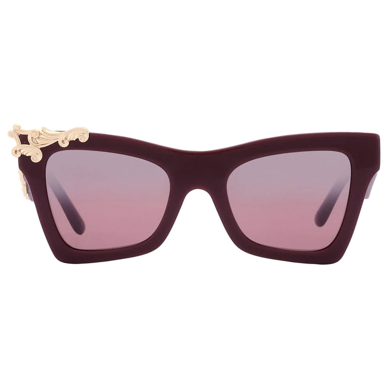 Dolce & Gabbana 51 mm cat eye mirror sunglasses Dolce and Gabbana DG 2311 Sunglasses Cat Eye Pink Lens – Ask  main image 3
