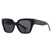 Dolce & Gabbana DG 4471 Plastic Womens Square Sunglasses Black 52mm Adult