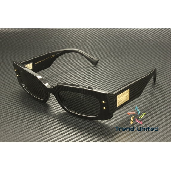 DOLCE & GABBANA DG4479 501 87 Black Dark Grey 55 mm Women's Sunglasses