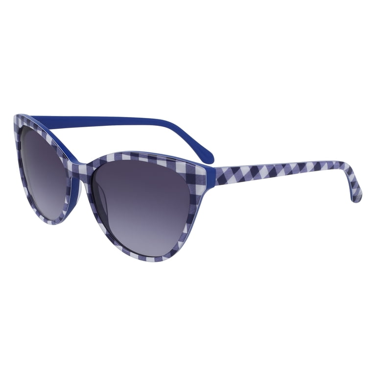 Sunglasses Draper James DJ 7018 414 Indigo Gingham - Walmart.com display picture 3
