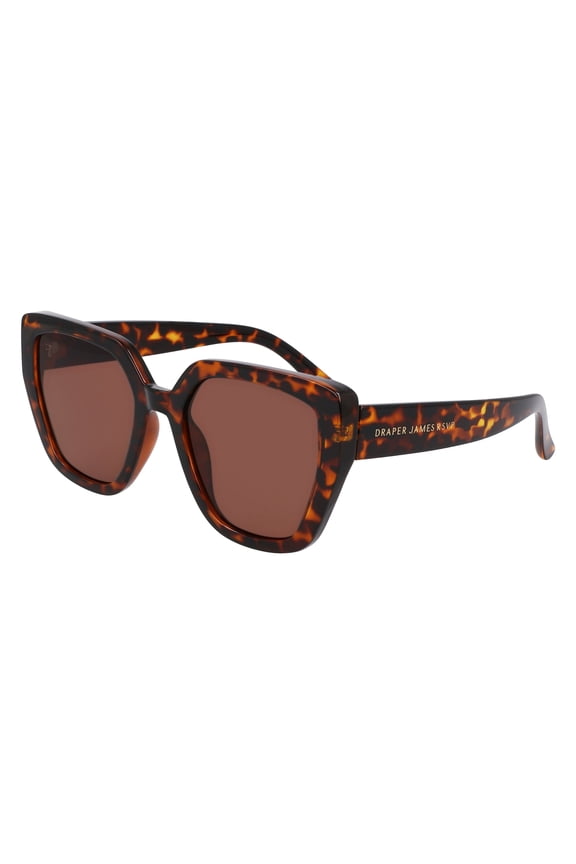DJ9023 215 55mm Cat Eye Sunglasses Women's Tortoise