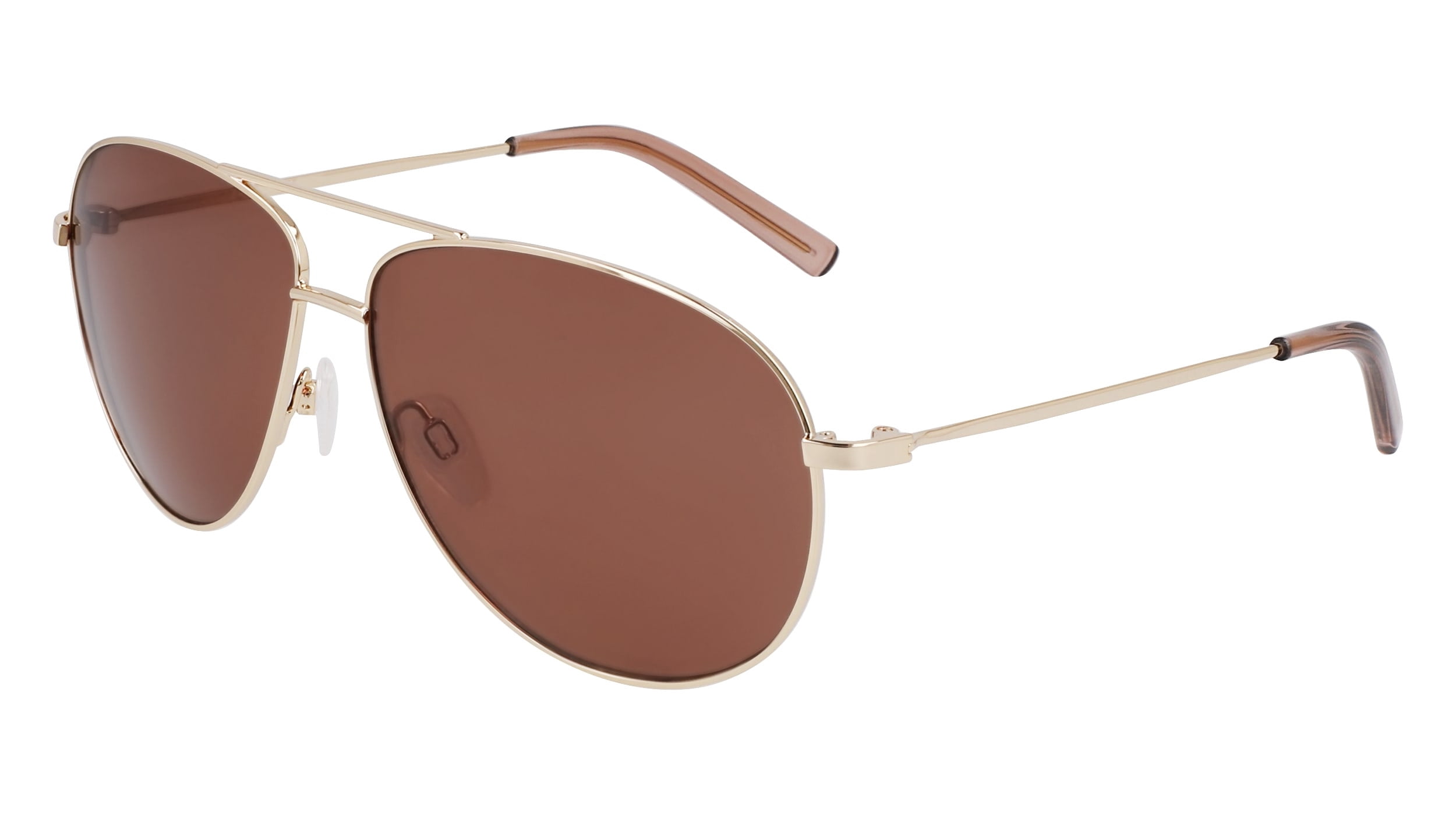 Draper James Gold Frame Aviator Sunglasses with Brown Lenses Draper James Gold Frame Aviator Sunglasses with Brown Lenses main image 2
