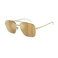thumbnail image 1 of EMPORIO ARMANI EA2150 301378 Shiny Gold Dk Violet Mir Silver 57 Men's Sunglasses, 1 of 1