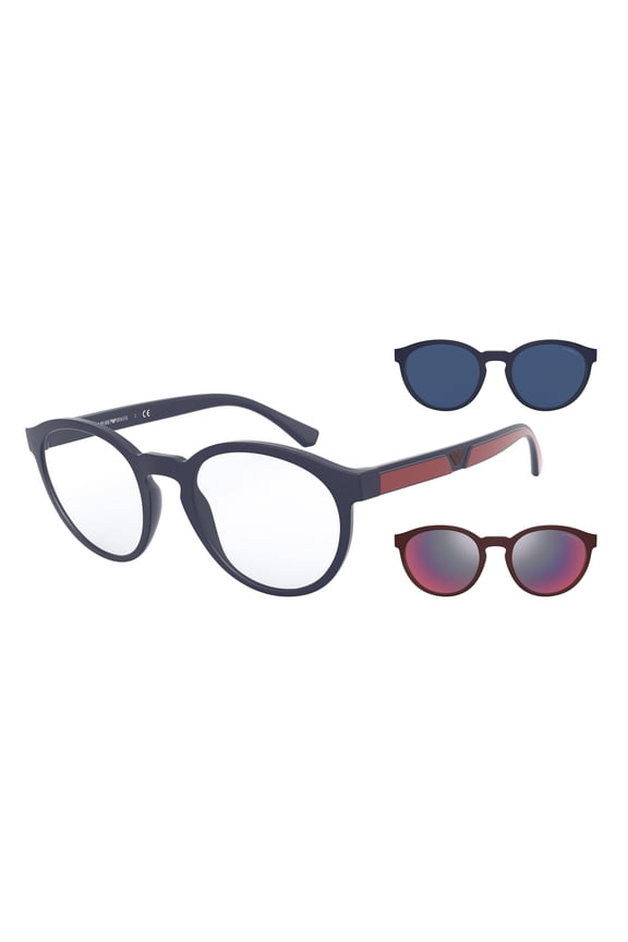 Sunglasses Emporio Armani EA 4152 56691W Matte Blue Clear