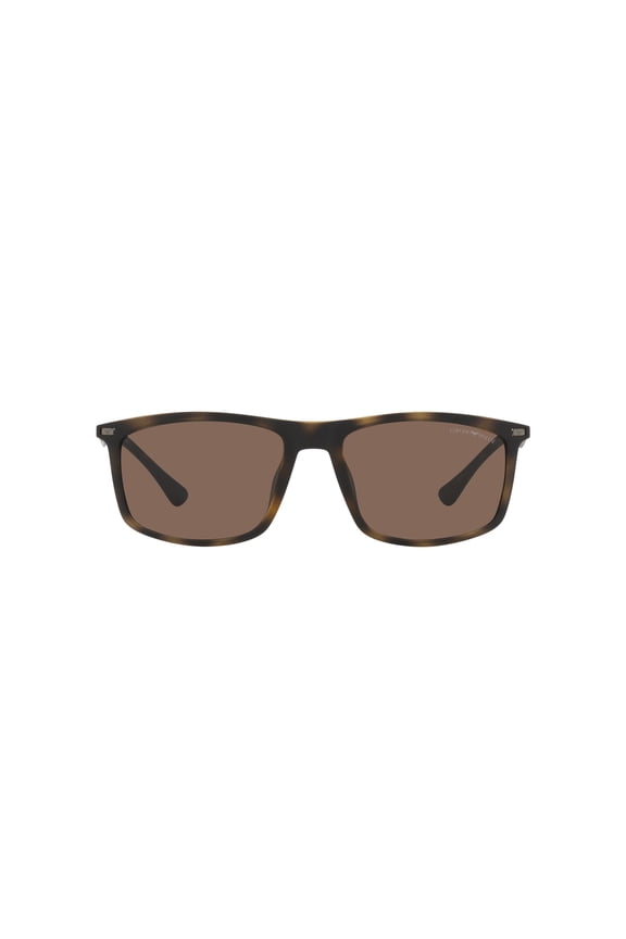 EA4171U 500273 Matte Havana Dark Brown 57 mm Men's Sunglasses
