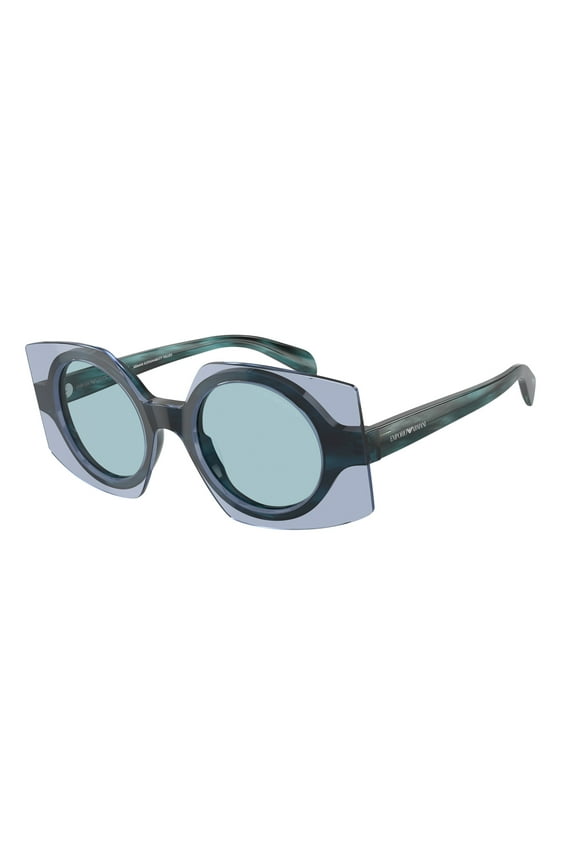 EA4207 603180 Blue Top Blue Light Blue 46 mm Women's Sunglasses