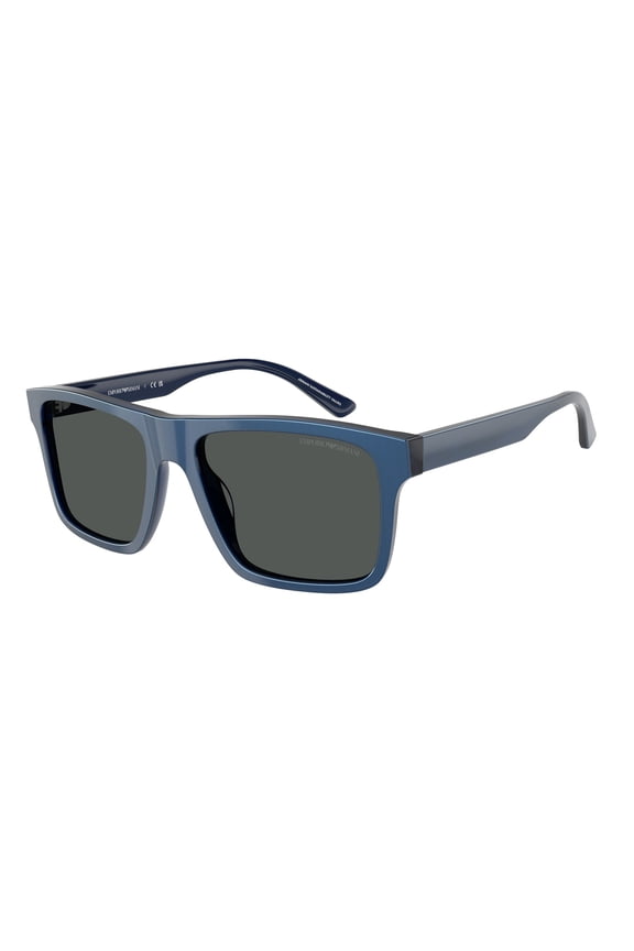 EA4232 617587 Iridescent Blue Smoke 57 mm Men's Sunglasses
