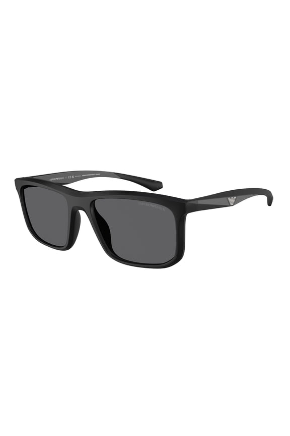EA4234U 5001T3 Matte Black Grey Polarized 57 mm Men's Sunglasses