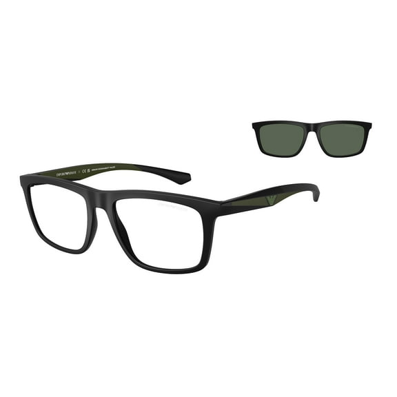 EMPORIO ARMANI EA4235 50011W Matte Black Clear 53 mm Men's Sunglasses