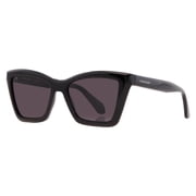 Ferragamo Womens Logo 53mm Sunglasses, Black