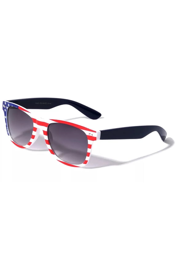 Sunglasses Flag 80s Retro American-Patriotic Classic Sunglasses