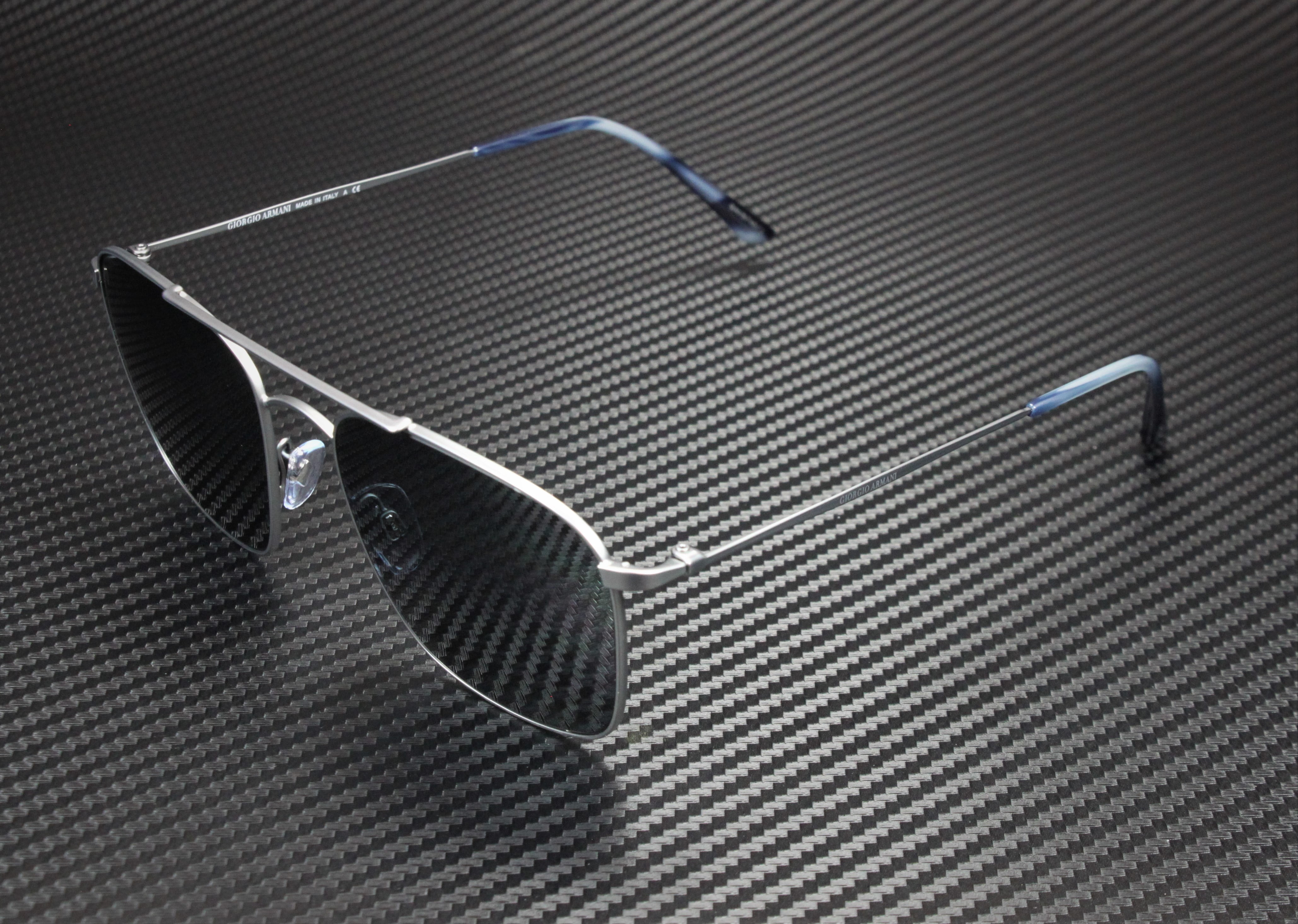 GIORGIO ARMANI AR6080 300387 55 Matte Gunmetal Grey 55 mm Men's Sunglasses