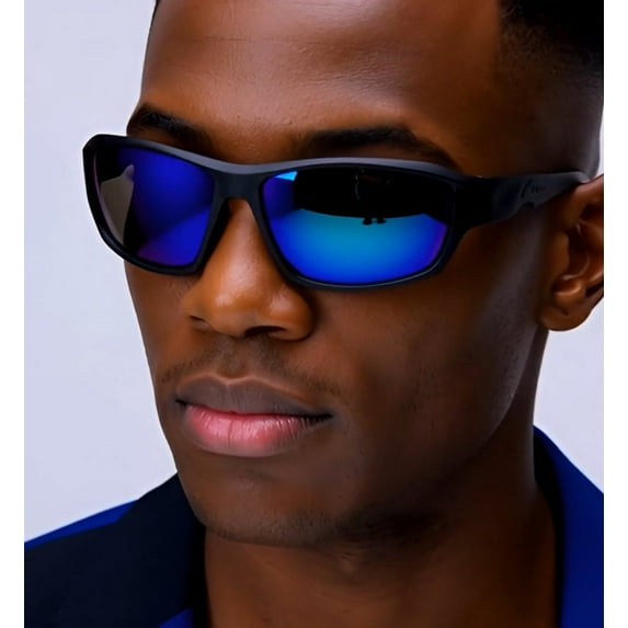 Sunglasses Green Mirror Lens Beach Shades Retro Style