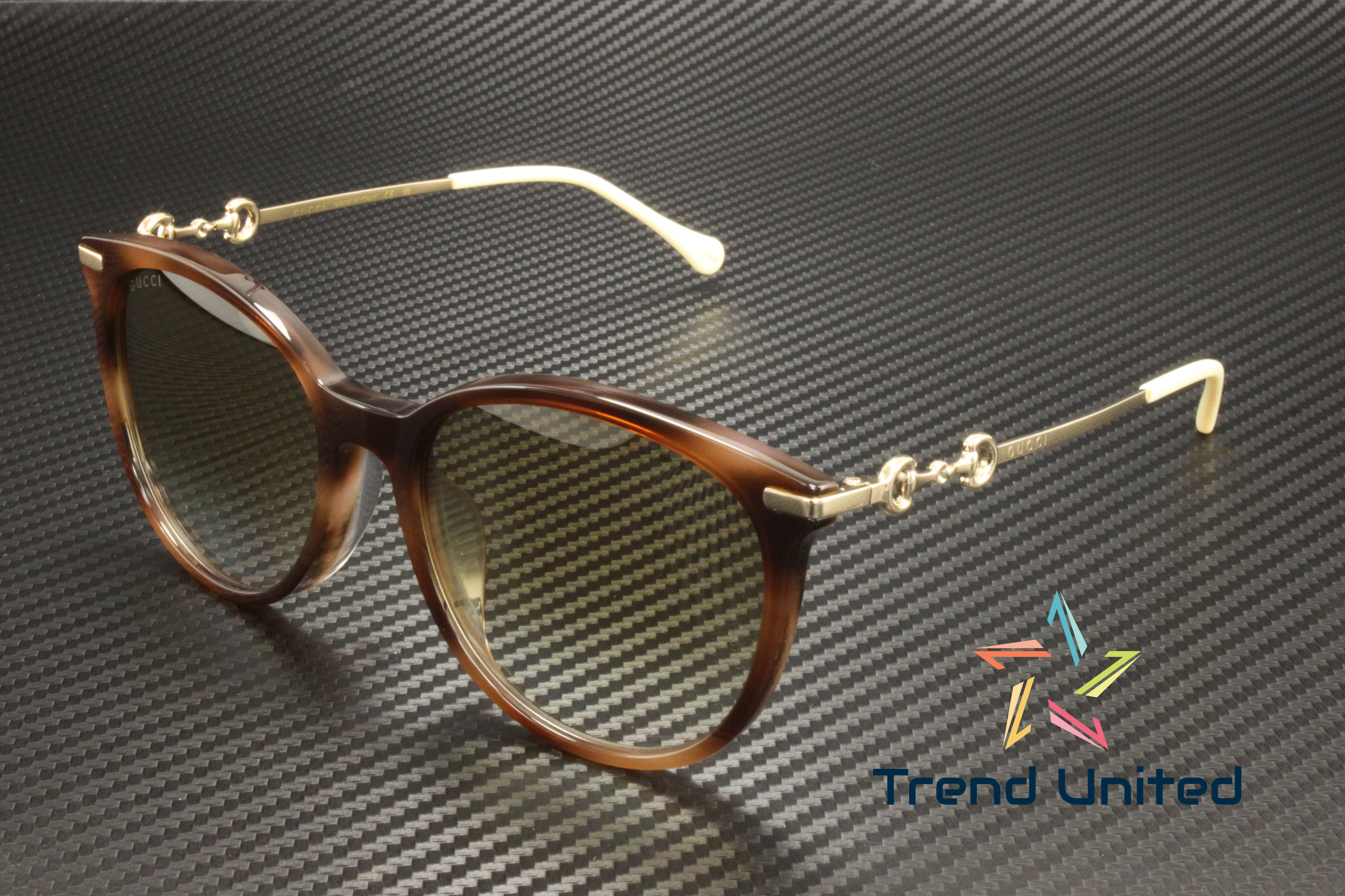 Gucci GG0885SA 004 Sunglasses Women\'s Havana-Gold/Brown Gradient Lenses 56mm Gucci GG0885SA Sunglasses | Select Eyewear main image 2