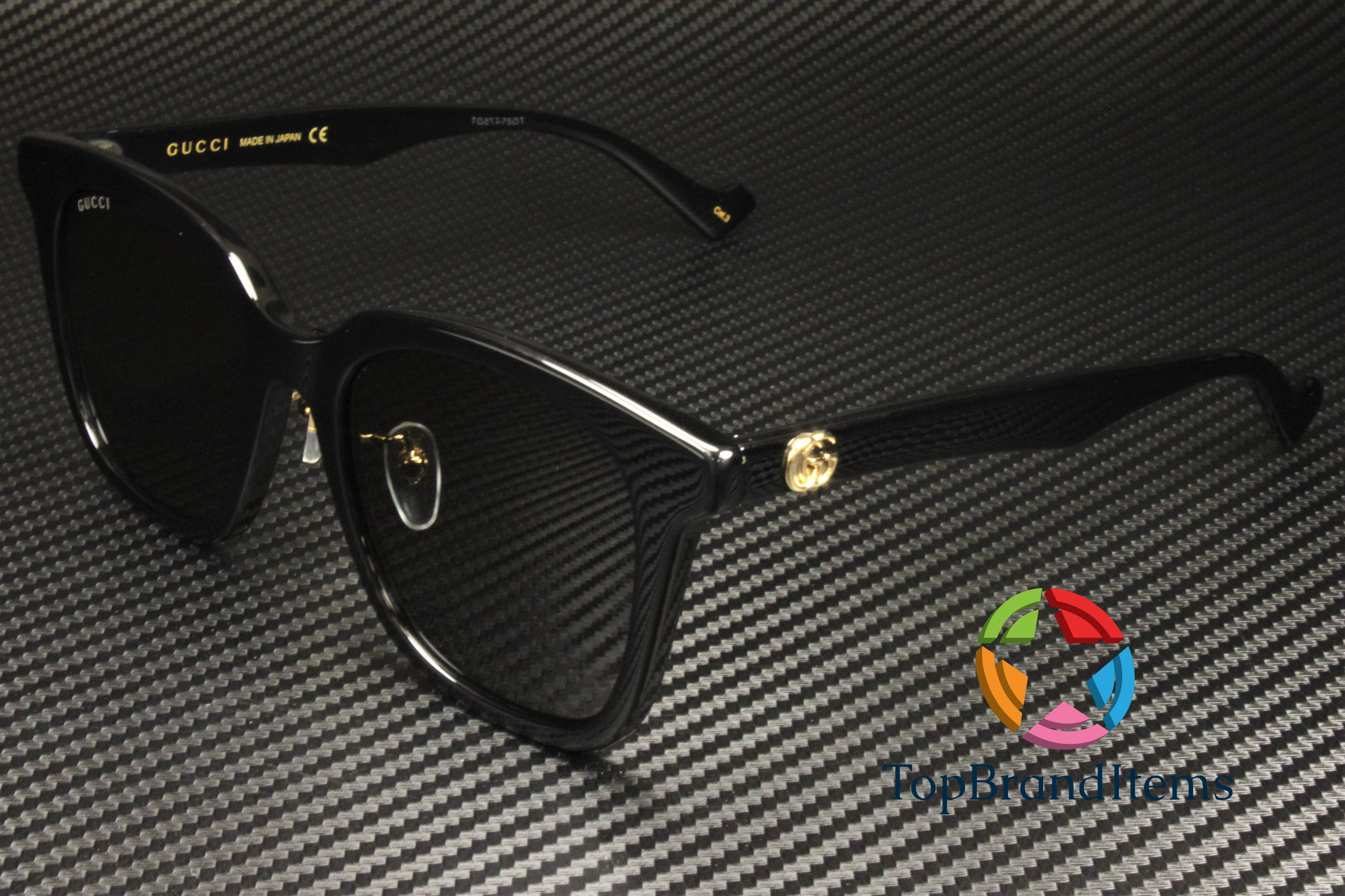 Sunglasses Gucci GG 1000 SK- 001 Black / Grey - Walmart.com display picture 1