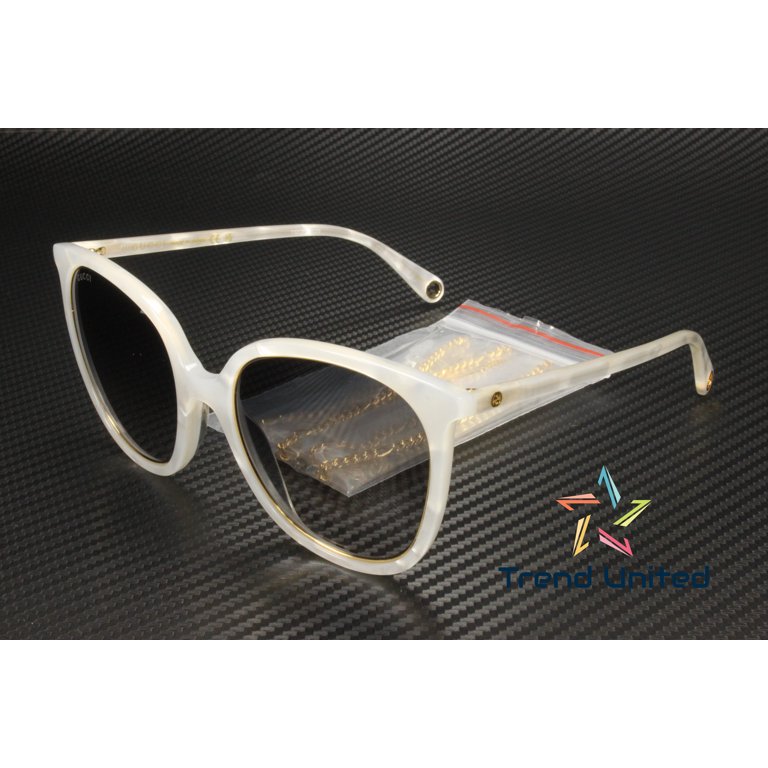 GUCCI GG1076S 003 Round Oval Panthos Acetate White Grey 56  display picture 2