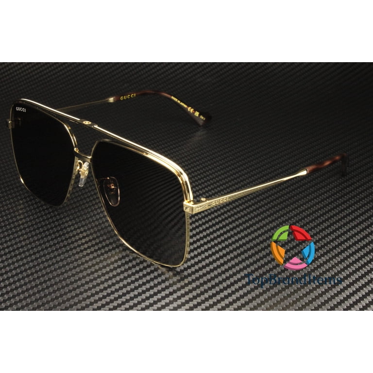 Gucci GG1099SA 003 Sunglasses Gold Aviator Frame, Brown Lenses Gucci GG1099SA 003 Sunglasses Men main image 4