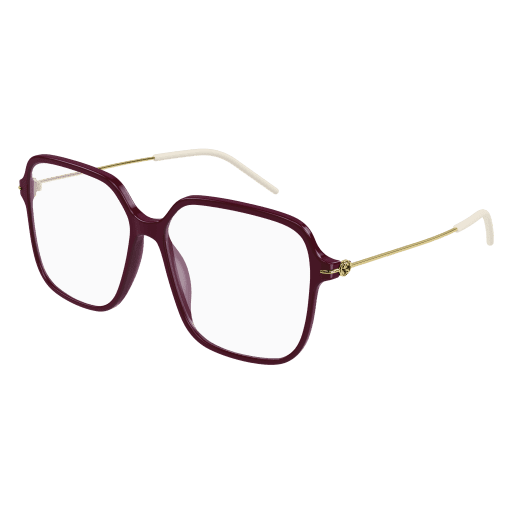 Sunglasses Gucci GG 1271 O- 003 Burgundy / Transparent Gold  display picture 1