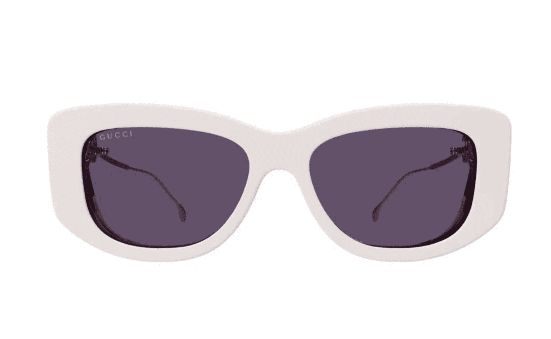 Gucci GG1566S-003 Ivory front with gold metal cat eye 