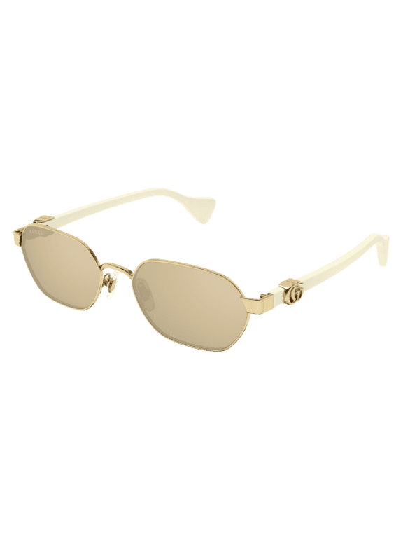 GG LOGO GG 1593S Metal Womens Geometric Sunglasses Gold 56mm Adult