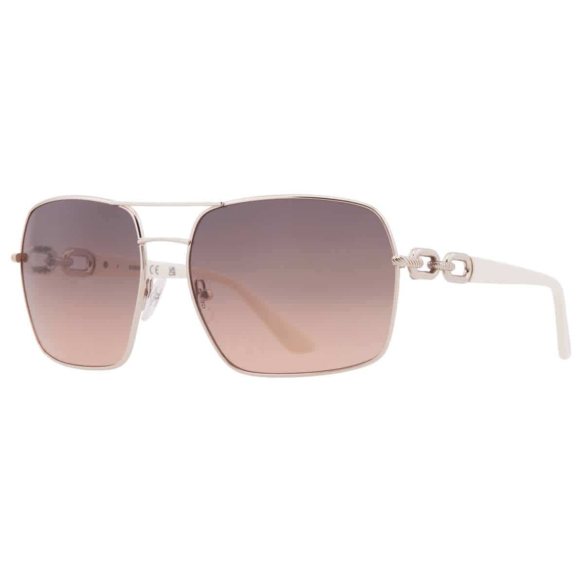 NWT Guess GU00159-32B Gold Rectangle 63mm Sunglasses Guess Sunglasses GU00159 32B 63 - Designer Shades Direct main image 2