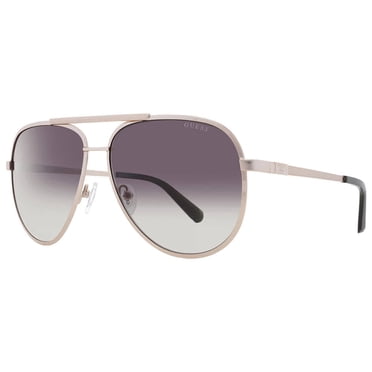 Guess Polarized Women's Sunglasses – GUF255-S1-35 – Silver-Tone Square – UV400