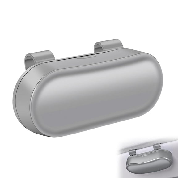 Sunglasses Holder for Car Sun Visor, Automotive Eyeglasses Storage Case Hanger, Soft Vehicle Interior Glasses Organizer Box Accessories, Universal for SUV Sedan Truck - Color C
