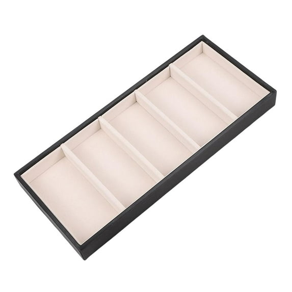 Sunglasses Holder Organizer Eyeglass Storage Case for Desktop Drawer Dresser Black