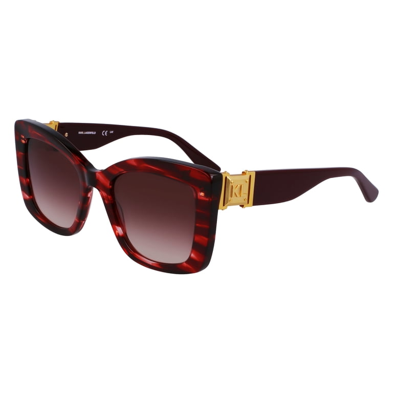 Sunglasses KARL LAGERFELD KL 6139 S 609 Striped Red  display picture 1