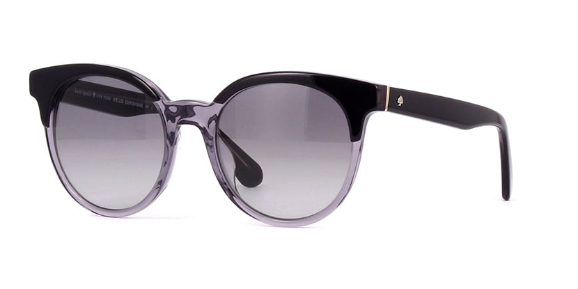 Kate Spade Abianne Sunglasses Kate Spade Abianne 08A9O Black Clear Cat Eye Sunglasses Gray  main image 4