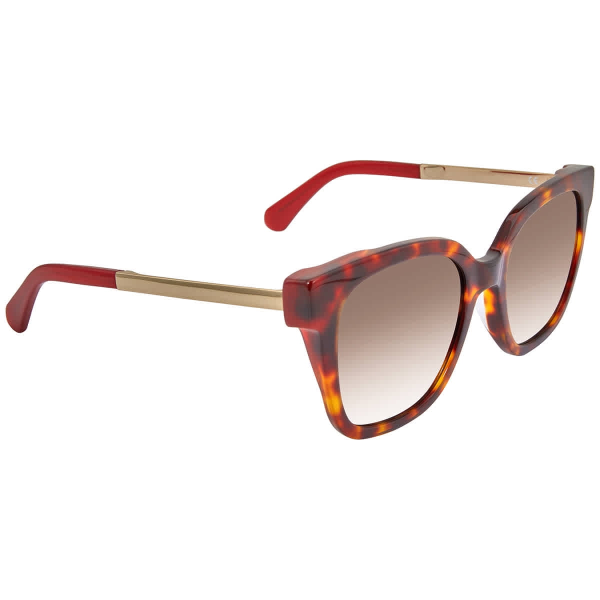 Kate Spade New York Caelyn Large Square Acetate Sunglasses, Havana