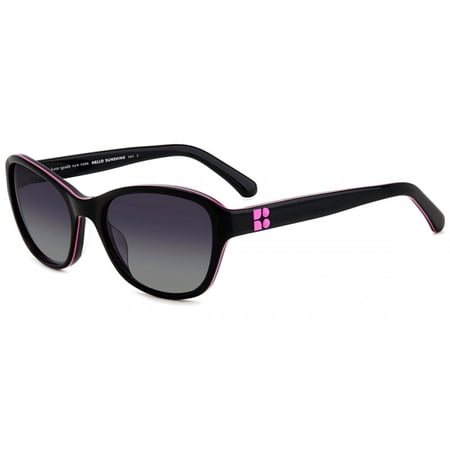 Kate Spade Golda Polarized Women's Black Oval Sunglasses - GOLDAGS 0807 WJ