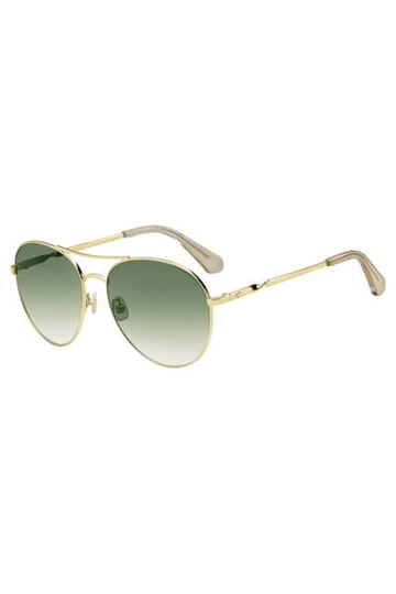 Kate Spade New York Aviator Sunglasses in Sunglasses  Kate Spade Joshelle/S Aviator Sunglasses Gold Green Gradient FWM9K 60-17-140 main image 0