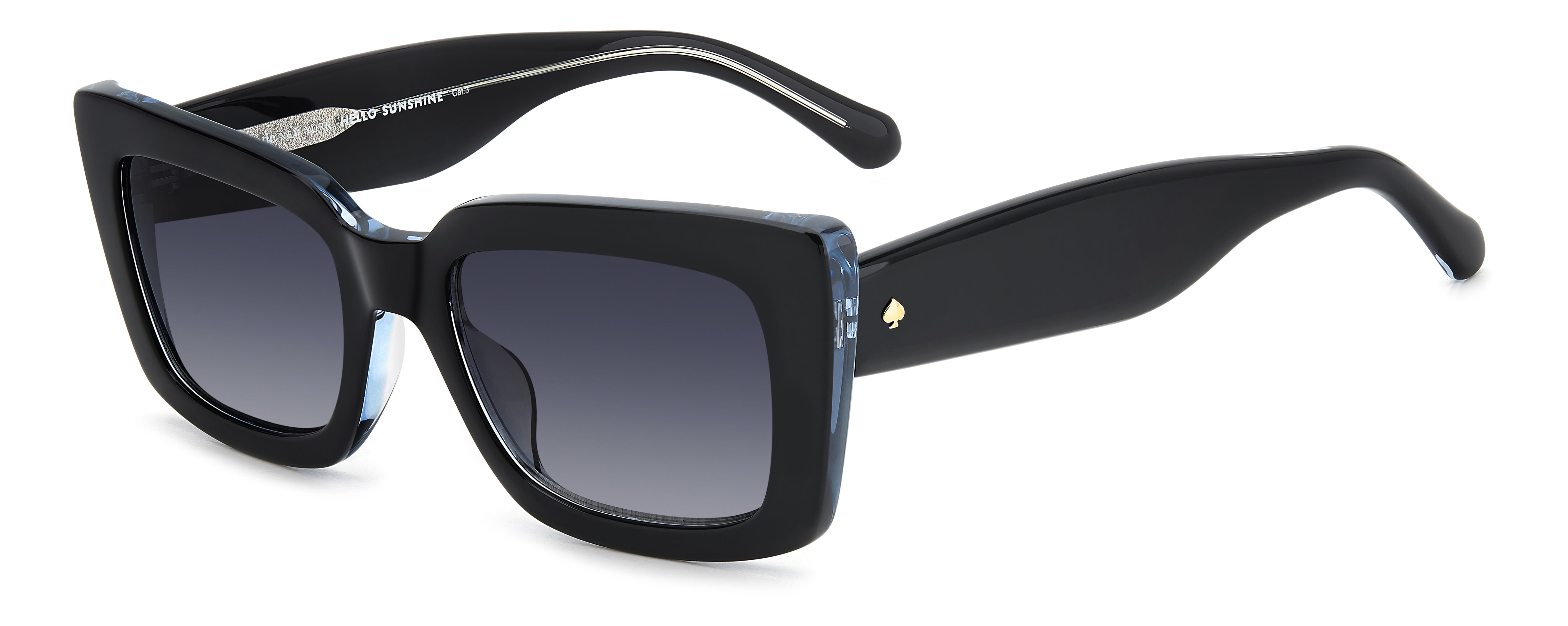 Kate Spade Women's Cailin 2/S Sunglasses w/ Case, Black Blue